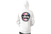 Stussy Surfman Dot Pigment Pullover Hoodie - Natural